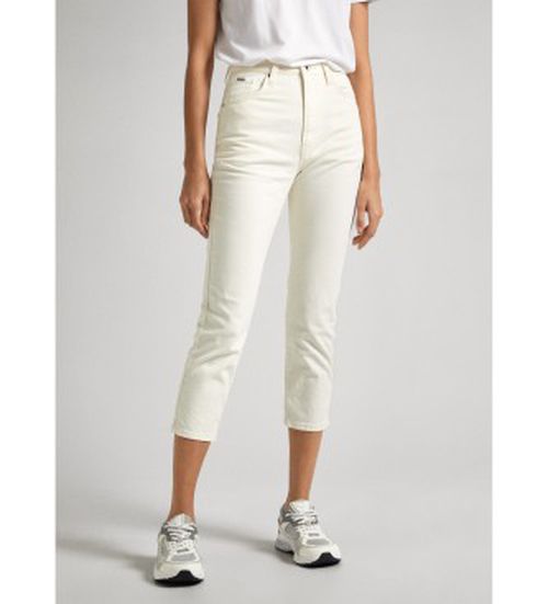 Pepe Jeans for woman. PL204690WI5 Jeans Slim Uhw 7/8 white (27), Casual, Cotton