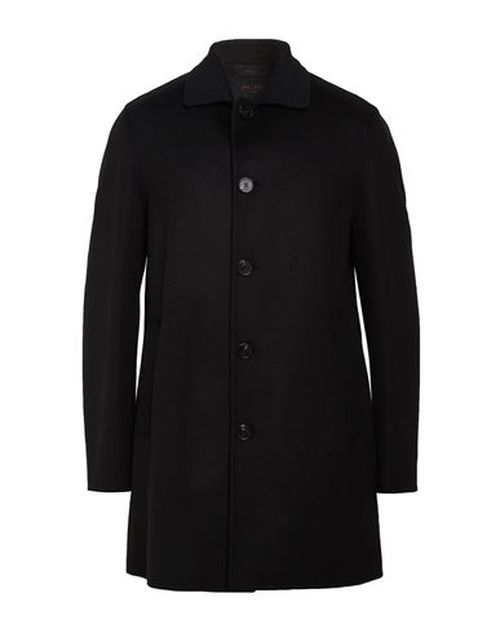Paltò Fabbrica Man Coat Black Size 40 Wool, Nylon