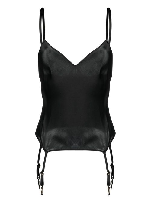 Silk camisole top - Black