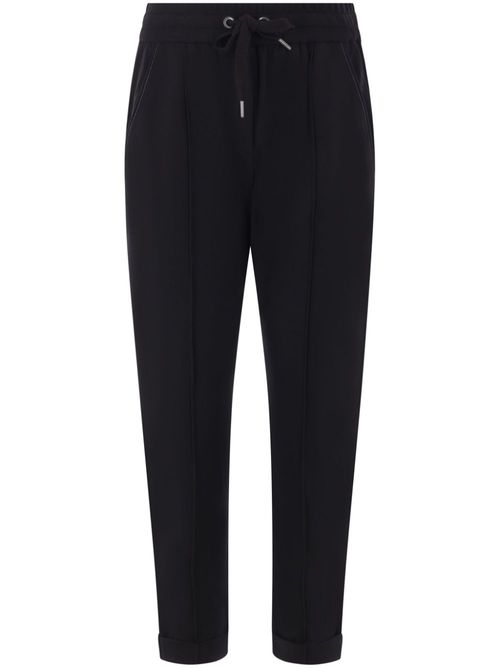 Monili-detail track trousers - Black