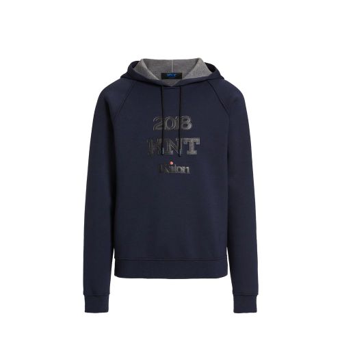 KNT KITON Blue Elastane Men's Sweatshirt