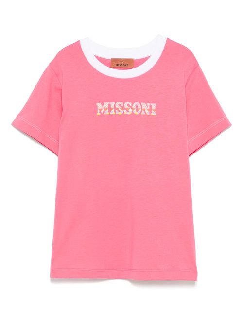 Logo-print T-shirt - Pink