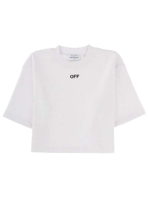 Cropped t-shirt with logo