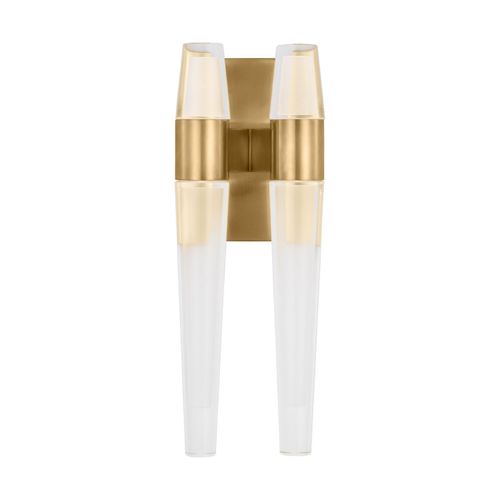Natural Brass LED Wall Sconce from the Lassell Collection