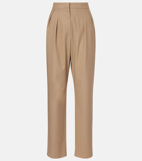 Dede pleated cotton slim pants