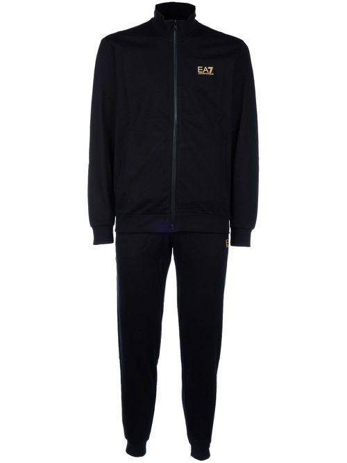 Logo-print tracksuit - Black