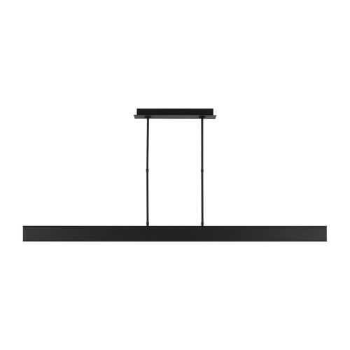 Nightshade Black LED Linear Suspension from the I-Beam Collection
