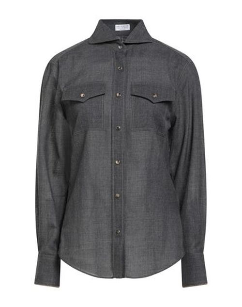 Woman Shirt Charcoal Size 3XL Virgin Wool