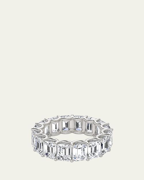 Lab Grown Diamond 14K White Gold Eternity Band, 5.00tcw