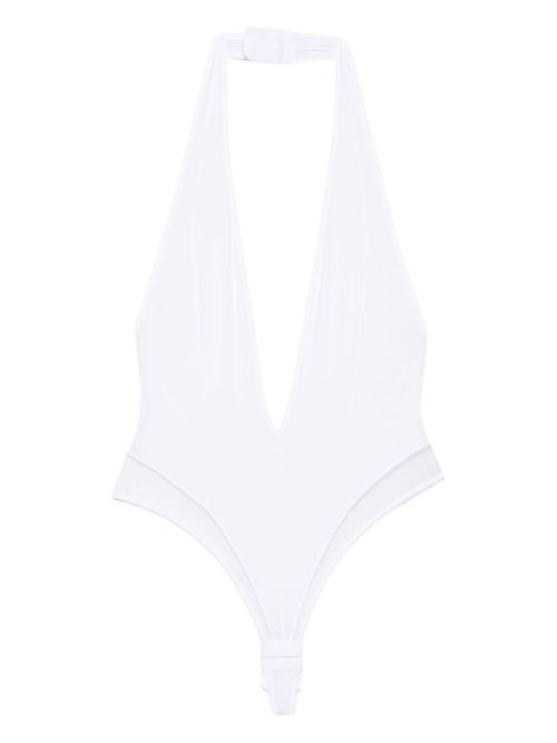 Pure Tentation V-neck bodysuit - White