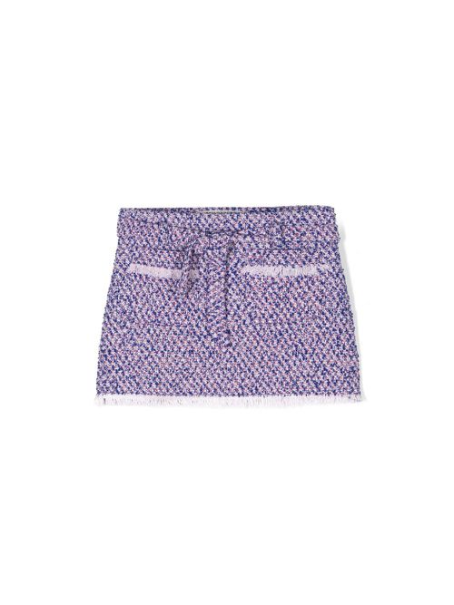 Frayed-detail skirt - Blue
