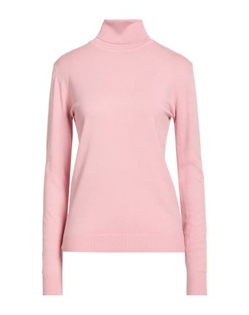 Woman Turtleneck Pink Size L/XL Viscose, Polyamide, Polyester