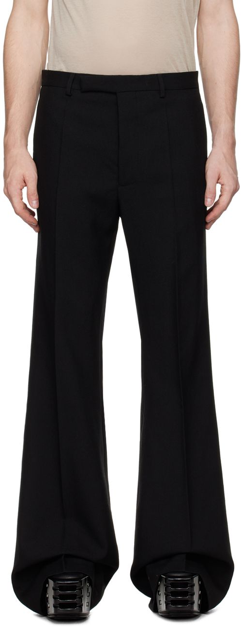 Rick Owens Black Porterville Wide Astaires Trousers