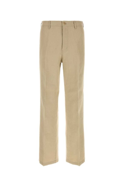 Linen Trousers — Beige