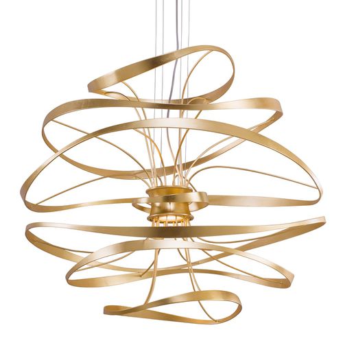 Stainless Steel LED Chandelier from the Calligraphy Collection