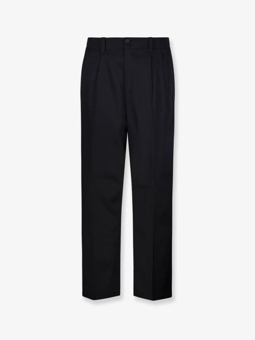Virgin Wool Trousers — Black