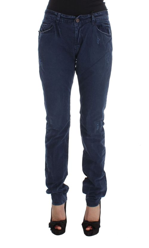 Distressed Denim Jeans — Blue