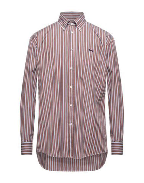 Man Shirt Chocolate brown Size S Cotton