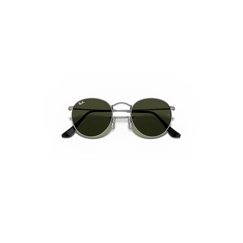 Ray-Ban Round Metal Sunglasses Light Bronze Frame Pink Lense