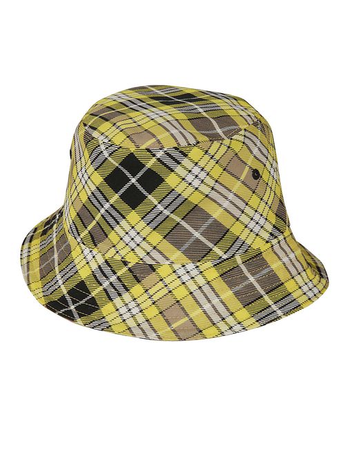 Vintage-Check reversible bucket hat - Neutrals