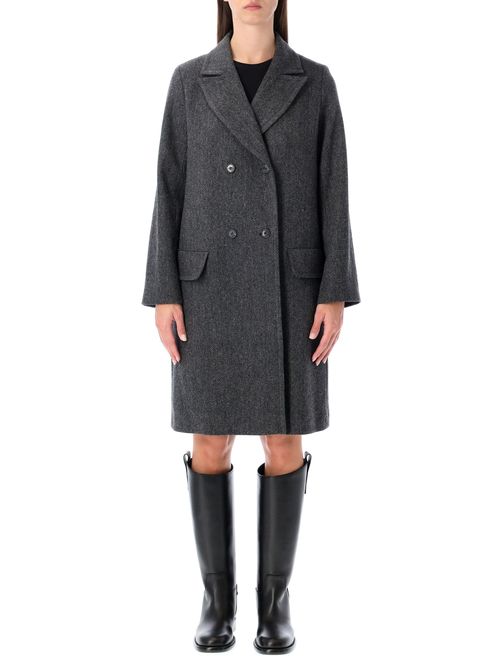 A. P.C. Ginny Wool Double-breasted Coat