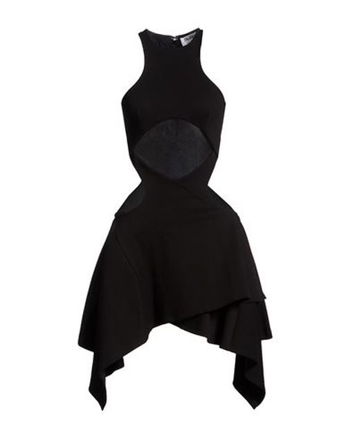 Woman Mini dress Black Size 0 Cotton, Elastane