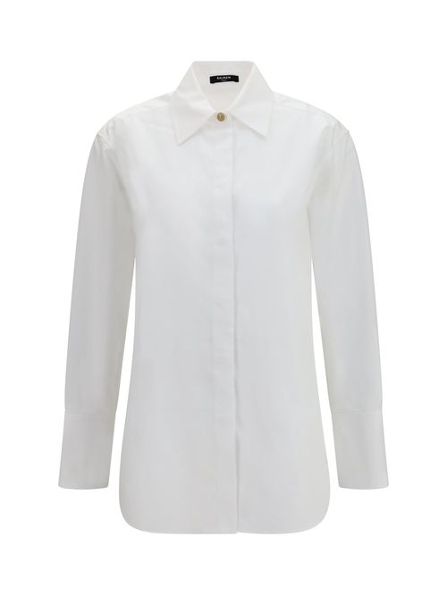 Cotton Poplin Shirt — White