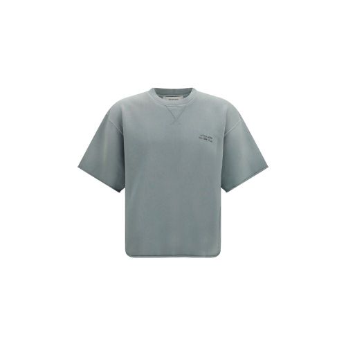 Crew-Neck Cotton T-Shirt — Gray