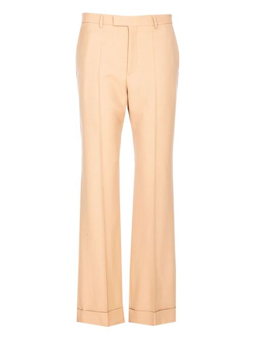 Pressed-pleats pants - Neutrals