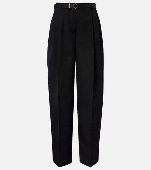 Wool wide-leg pants