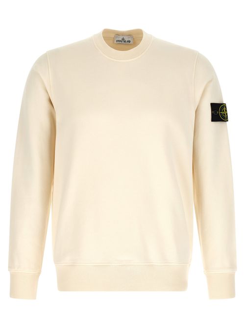 Organic Cotton Crewneck Sweatshirt — Beige