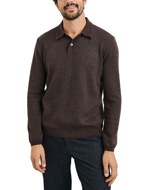 Herrington Textured Polo Sweater