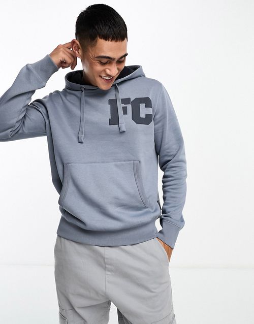 Varsity overhead hoodie in light blue