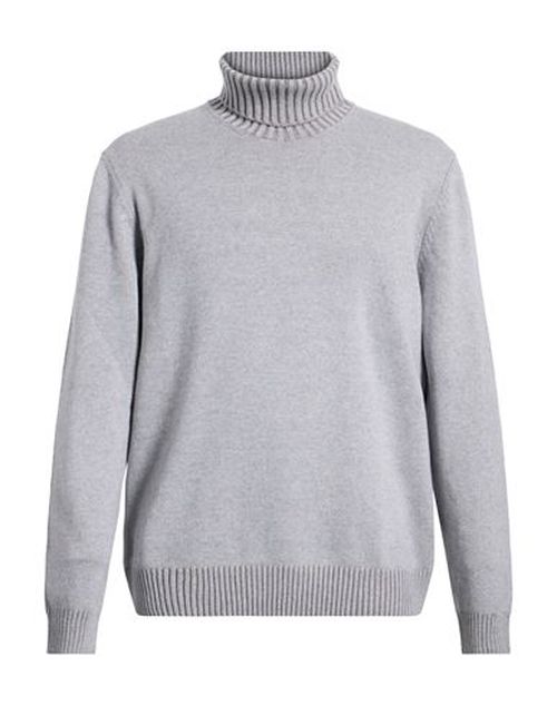 Man Turtleneck Grey Size 46 Virgin Wool, Cashmere, Viscose