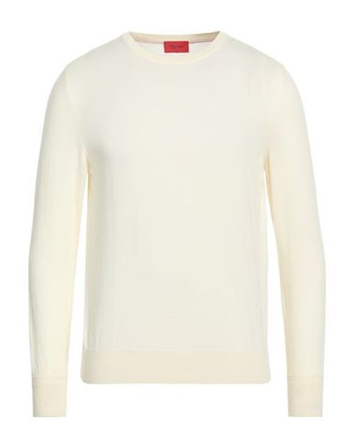 Man Sweater Cream Size M Wool