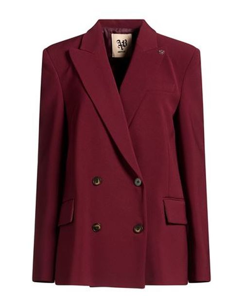 Woman Blazer Brick Size S Polyester, Elastane