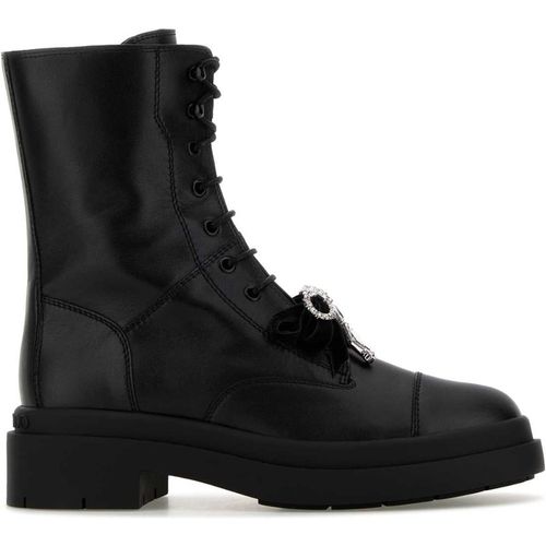 Jimmy Choo Black Leather Averi Boot