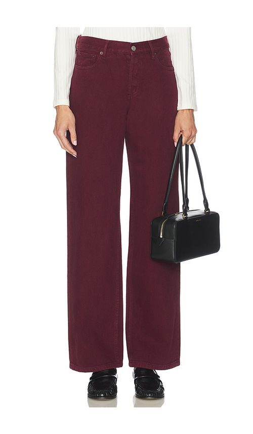 Still Here Everyday Straight Jeans in Burgundy. - 27 also