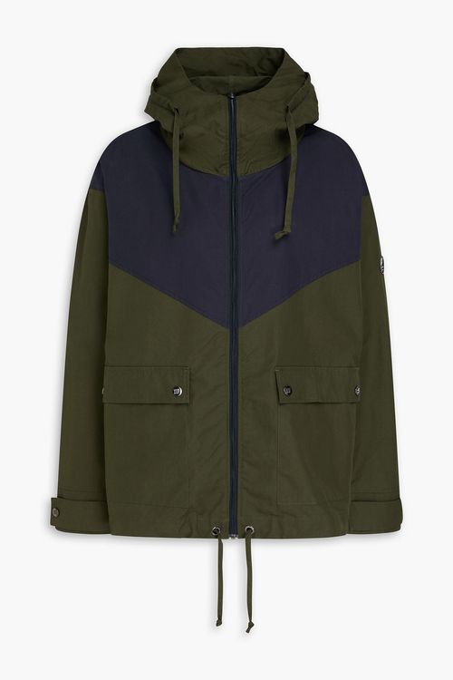 Lyngen two-tone cotton jacket - Green - S