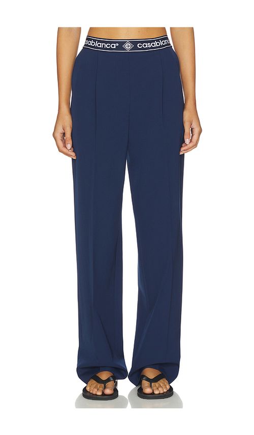 Casablanca Sports Tailored Trouser in Navy. 32. Also , 36, 38