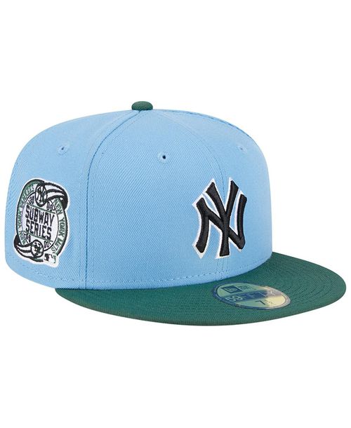 Men's Sky Blue, Cilantro New York Yankees 2000 Subway Series 59FIFTY Fitted Hat - Sky Blue, Cilantro