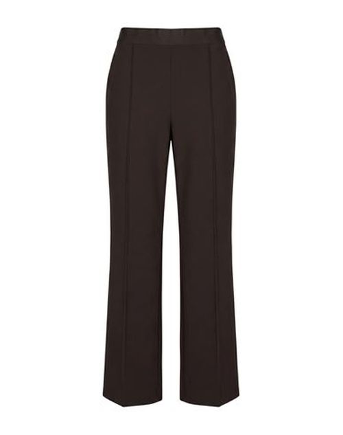 Woman Pants Dark brown Size 16 Polyester, Polyurethane