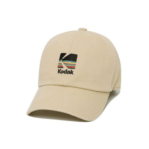 Signature Fit Rainbow Embroidery Ball Cap BEIGE