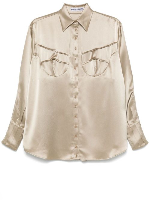 Classic Satin Shirt - Women's - Triacetate/Polyester