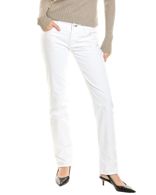 Piper Bright White Low-Rise Straight Jean