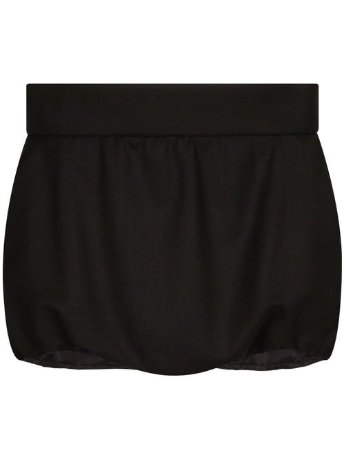 High-waisted shorts - Black
