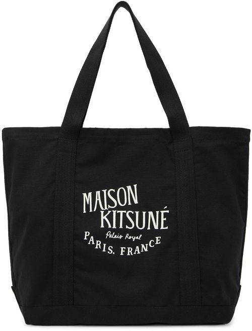 Maison Kitsuné ブラック Palais Royal トートバッグ