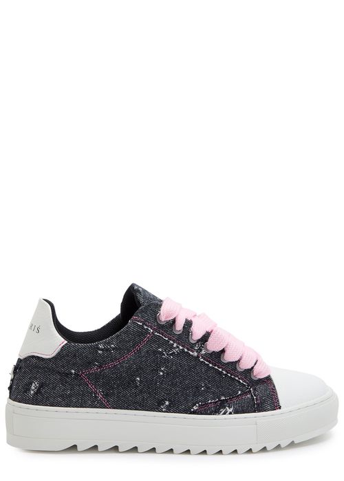 Atelier Pink Denim Sneakers