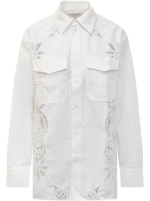 Embroidered shirt - White