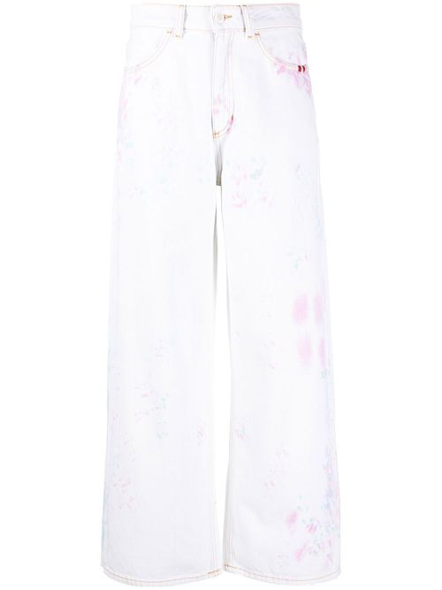 AMISH wide-leg tie dye trousers - Blue